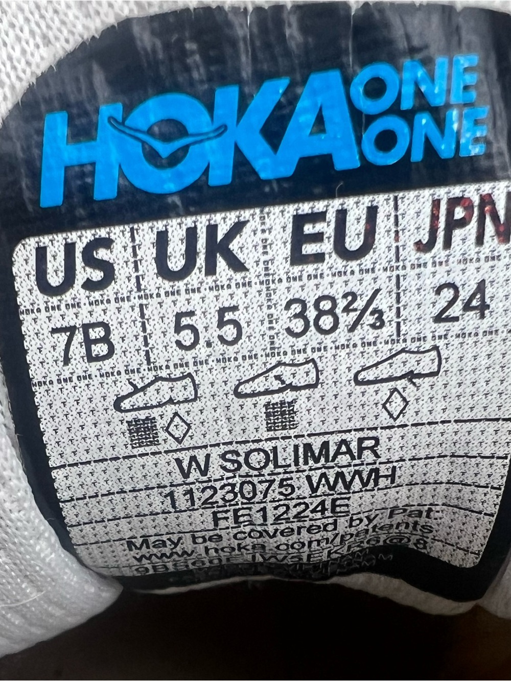 Hoka one one solimar Women's size 7 B Running Sneakers Trainers - Picture 9 of 9